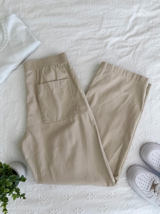 TNA Pants - TNA Wide Leg Pants in Light Beige